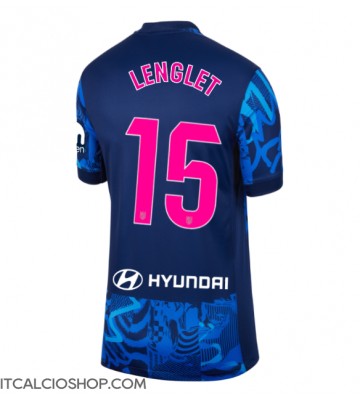 Atletico Madrid Clement Lenglet #15 Terza Maglia Femmina 2024-25 Manica Corta